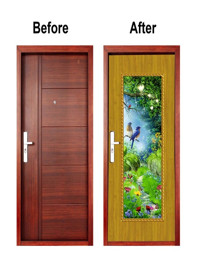 Wallpaper Mart Sticker Wallpaper for Door, Almirah, Table, Ac, Fridge (Size 30x78 Inches) Design12 - Image 3